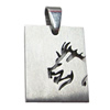 Stainless Steel Pendant, 19x30mm, Sold by bag