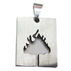 Stainless Steel Pendant, 19x30mm, Sold by bag