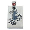 Stainless Steel Pendant, Twelve Zodiac, Sagittarius, 18x33mm, Sold by bag