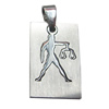 Stainless Steel Pendant, Twelve Zodiac, Libra, 18x33mm, Sold by bag