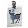 Stainless Steel Pendant, Twelve Zodiac, Aries, 18x33mm, Sold by bag