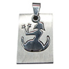 Stainless Steel Pendant, Twelve Zodiac, Virgo, 18x33mm, Sold by bag