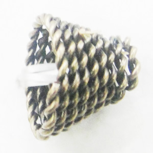 Iron Thread Component Handmade Lead-free, 12x14mm, Sold by Bag