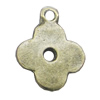 Pendant, Zinc Alloy Jewelry Findings, Flower 11x14mm, Sold by Bag