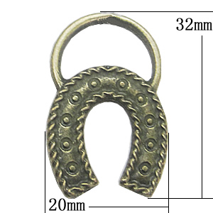 Pendant, Zinc Alloy Jewelry Findings, 20x32mm, Sold by Bag