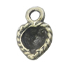 Pendant, Zinc Alloy Jewelry Findings, 7x13mm, Sold by Bag