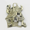 Pendant, Zinc Alloy Jewelry Findings, 16x23mm, Sold by Bag