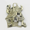 Pendant, Zinc Alloy Jewelry Findings, 16x23mm, Sold by Bag