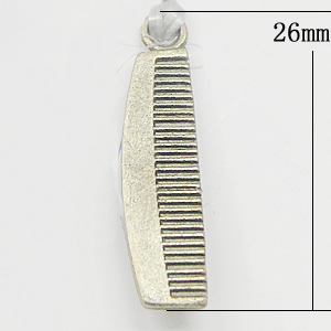 Pendant, Zinc Alloy Jewelry Findings, 6x26mm, Sold by Bag