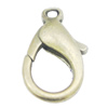 Zinc Alloy Lobster Claw Clasp, 11x22mm, Sold by Bag