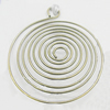 Pendant, Zinc Alloy Jewelry Findings, 34x39mm, Sold by Bag