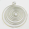 Pendant, Zinc Alloy Jewelry Findings, 34x39mm, Sold by Bag