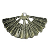 Pendant, Zinc Alloy Jewelry Findings, Sector 32x20mm, Sold by Bag