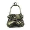 Pendant, Zinc Alloy Jewelry Findings, Bag 20x34mm, Sold by Bag
