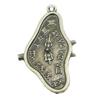 Pendant, Zinc Alloy Jewelry Findings, 24x42mm, Sold by Bag