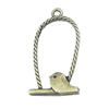 Pendant, Zinc Alloy Jewelry Findings, 17x34mm, Sold by Bag