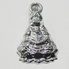 Pendant Zinc Alloy Jewelry Findings Lead-free, Buddha 18x10mm Hole:1.5mm, Sold by Bag