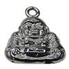 Pendant Zinc Alloy Jewelry Findings Lead-free, Buddha 19x17mm Hole:2mm, Sold by Bag