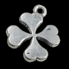 Pendant, Zinc Alloy Jewelry Findings, Flower 15x18mm, Sold by Bag