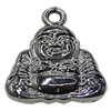 Pendant Zinc Alloy Jewelry Findings Lead-free, Buddha 26x23mm Hole:3mm, Sold by Bag