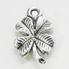 Pendant, Zinc Alloy Jewelry Findings, Flower 11x17mm, Sold by Bag