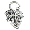 Pendant, Zinc Alloy Jewelry Findings, Leaf 20x35mm, Sold by Bag