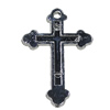 Pendant Zinc Alloy Jewelry Findings Lead-free, Cross 49x32mm Hole:3mm, Sold by Bag