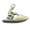 Pendant, Zinc Alloy Jewelry Findings, 24x18mm, Sold by Bag