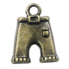 Pendant, Zinc Alloy Jewelry Findings, Trouse 13x17mm, Sold by Bag