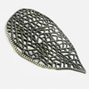 Pendant, Zinc Alloy Jewelry Findings, Leaf 51x84mm, Sold by Bag