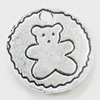 Pendant, Zinc Alloy Jewelry Findings, Flat Round 19mm, Sold by Bag