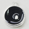 Zinc Alloy Enamel Pendant, 13x17mm, Sold by Bag