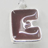 Zinc Alloy Enamel Pendant, Letter 11x15mm, Sold by Bag