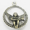 Pendant, Zinc Alloy Jewelry Findings, 25x30mm, Sold by Bag