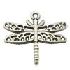 Pendant, Zinc Alloy Jewelry Findings, Dragonfly 26x23mm, Sold by Bag