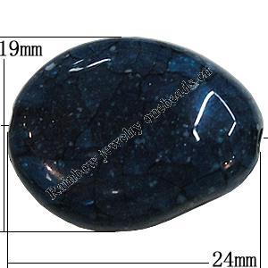 Imitate Gemstone Acrylic Beads, Nugget 24x19mm Hole:2.5mm, Sold by Bag