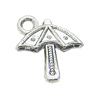 Pendant, Zinc Alloy Jewelry Findings, Umbrella 15x20mm, Sold by Bag
