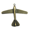 Pendant, Zinc Alloy Jewelry Findings, Plane 49x43mm, Sold by Bag