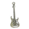 Pendant, Zinc Alloy Jewelry Findings, Guitar 18x61mm, Sold by Bag