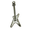 Pendant, Zinc Alloy Jewelry Findings, Guitar 22x63mm, Sold by Bag