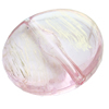 Painted Acrylic Beads,Transparent Painted Gold, Flat round, 27x10mm, Hole:Approx 2mm, Sold by Bag