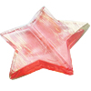 Painted Acrylic Beads,Transparent Painted Gold, Star, 30x6mm, Hole:Approx 1mm, Sold by Bag