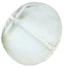 Painted Acrylic Beads,Transparent Painted Gold, 23x22x6mm, Hole:Approx 2mm, Sold by Bag