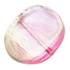 Painted Acrylic Beads,Transparent Painted Gold, Flat round, 30x30x6mm, Hole:Approx 2mm, Sold by Bag