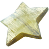 Painted Acrylic Beads,Transparent Painted Gold, Star, 39mm, Hole:Approx 2mm, Sold by Bag