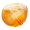 Painted Acrylic Beads,Transparent Painted Gold, 32x28mm, Hole:Approx 2mm, Sold by Bag
