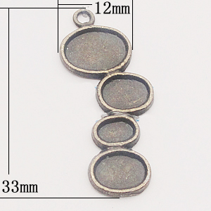 Pendant, Zinc Alloy Jewelry Findings, 12x33mm, Sold by Bag