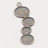 Pendant, Zinc Alloy Jewelry Findings, 12x33mm, Sold by Bag