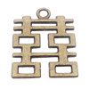 Pendant, Zinc Alloy Jewelry Findings, 24x31mm, Sold by Bag