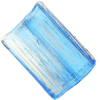 Painted Acrylic Beads,Transparent Painted Gold, Rectangle, 28x20x4mm, Hole:Approx 2mm, Sold by Bag